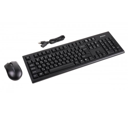 Комплект (клавіатура, миша) бездротовий A4Tech 3000N Black USB