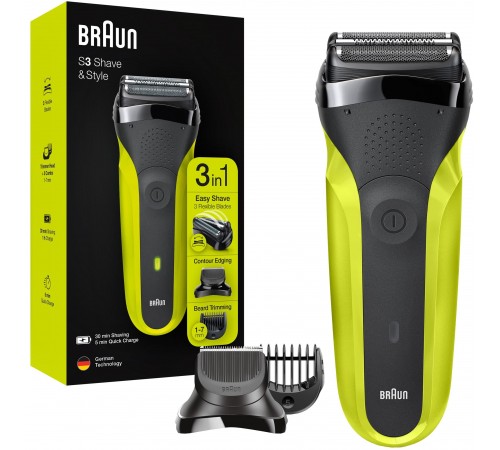 Електробритва Braun Series 3 300BT Black/Green