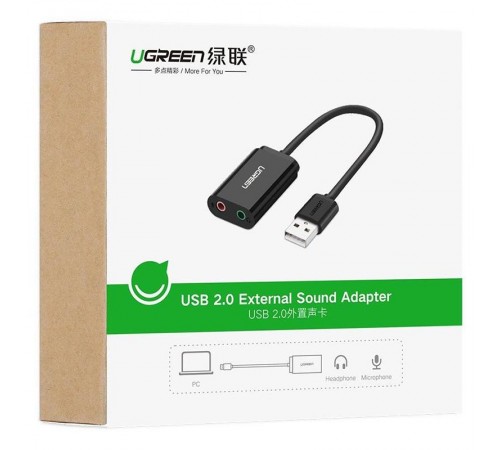 Звукова карта Ugreen US205 Black (30724)