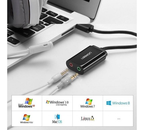Звукова карта Ugreen US205 Black (30724)