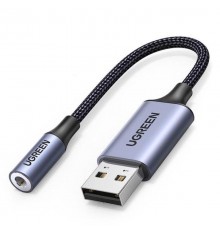 Звукова карта Ugreen CM477 Gray (30757)