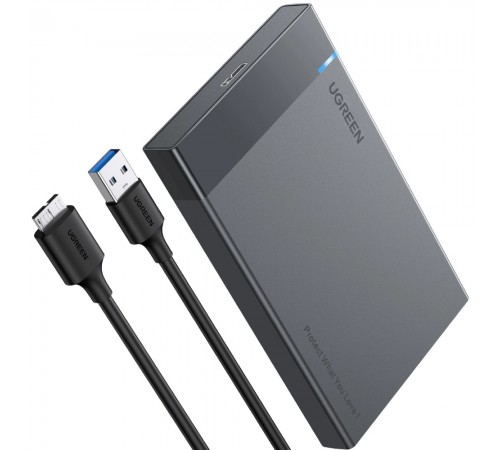 Зовнішня кишеня Ugreen для 2.5" HDD/SSD USB 3.0 US221 Black (30848)