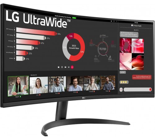 Монітор LG 34" UltraWide 34WR50QK-B IPS Black 100Hz Curved