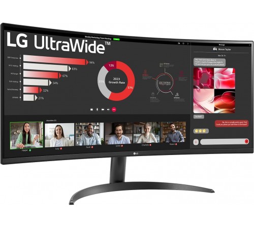 Монітор LG 34" UltraWide 34WR50QK-B IPS Black 100Hz Curved
