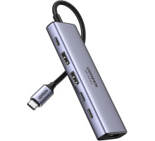 USB-хаб Ugreen CM511 USB 3.2 Type-C - 2xUSB 3.0, HDMI, 2xUSB Type-C PD (35999)