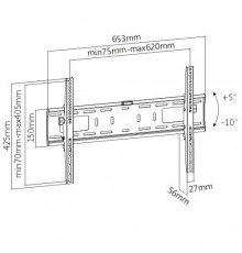 Кронштейн Satelit 39-70TILT600 (VESA600х400)