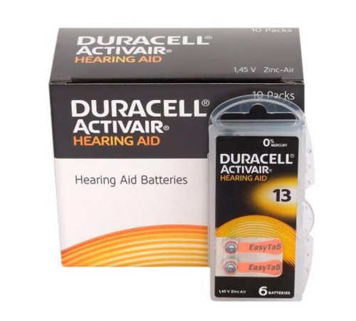Батарейка Duracell Activair 13 BL 6 шт (для слухових апаратів)