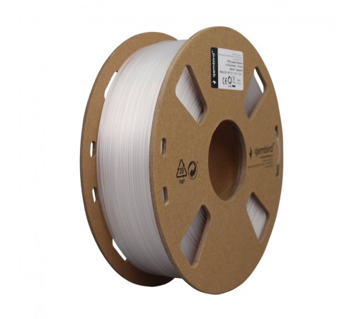 Філамент пластик Gembird для 3D-принтера 3DP-PETG 1.75 мм 1 кг, білий (3DP-PETG1.75-01-NAT)