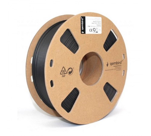 Філамент пластик Gembird для 3D-принтера 3DP-PLA 1.75 мм 1 кг, чорний (3DP-PLA+1.75-02-BK) Філамент пластик Gembird для 3D-принтера 3DP-PLA 1.75 мм 1 кг, чорний (3DP-PLA+1.75-02-BK)
