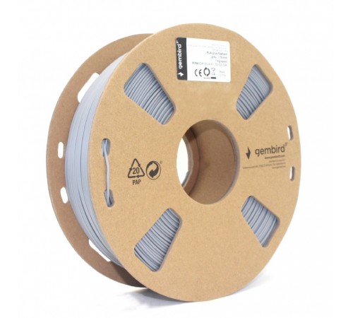 Філамент пластик Gembird для 3D-принтера 3DP-PLA 1.75 мм 1 кг, сірий (3DP-PLA+1.75-02-GR)