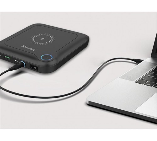 Універсальна мобільна батарея Sandberg All-in1 Laptop Powerbank 24000mAh Black (420-57)