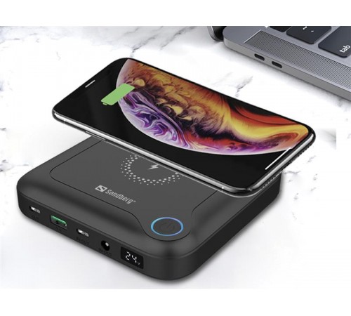 Універсальна мобільна батарея Sandberg All-in1 Laptop Powerbank 24000mAh Black (420-57)