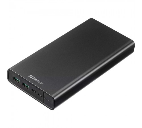 Універсальна мобільна батарея Sandberg Powerbank 38400mAh USB-C PD 100W Black (420-63)