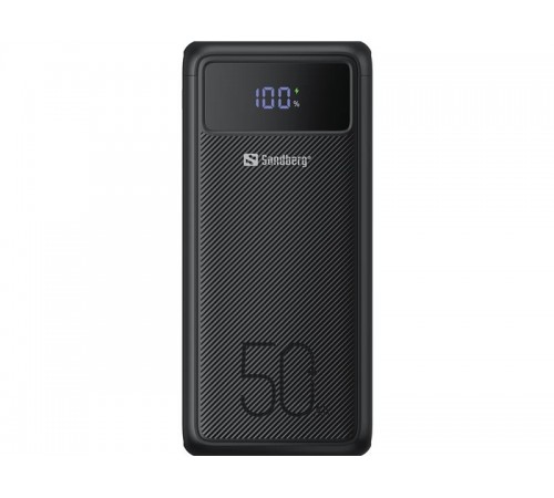 Універсальна мобільна батарея Sandberg Powerbank 50000mAh, USB-C PD 130W, Black (420-75)