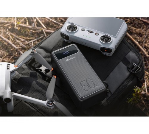 Універсальна мобільна батарея Sandberg Powerbank 50000mAh, USB-C PD 130W, Black (420-75)