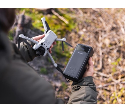 Універсальна мобільна батарея Sandberg Powerbank 50000mAh, USB-C PD 130W, Black (420-75)