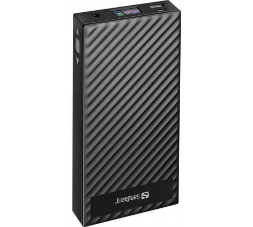 Універсальна мобільна батарея Sandberg AlwaysOn Powerbank 30000mAh DC+PD 120W Black (420-88)