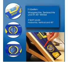 Рівень S&R 600 мм, 3 капсули, магнітний (423033060)