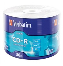 Диски CD-R Verbatim (43787) 700Mb 52x Wrap-box 50 шт Extra