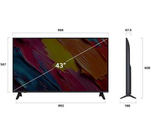 Телевізор LG 43QNED70A6A
