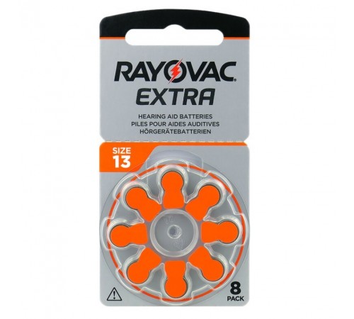 Батарейка Rayovac Extra 13 (13AUX-8XEMF) BL 8 шт (для слухових апаратів)