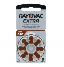 Батарейка Rayovac Extra 312 (312AUX-8XEMF) BL 8 шт (для слухових апаратів)