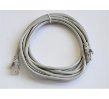 Патч-корд литий, UTP, RJ45, Cat.5e, 3m, сірий