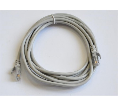Патч-корд литий, UTP, RJ45, Cat.5e, 3m, сірий Патч-корд литий, UTP, RJ45, Cat.5e, 3m, сірий