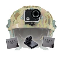 Екшн-камера AirOn ProCam 7 Black набір для тактичних шоломів (4822356754511)