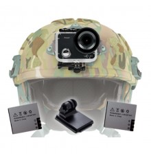 Екшн-камера AirOn ProCam 7 Black набір для тактичних шоломів (4822356754511)
