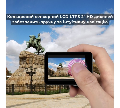 Екшн-камера AirOn ProCam 7 Black набір для тактичних шоломів (4822356754511)