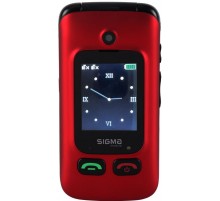 Мобiльний телефон Sigma mobile Comfort 50 Shell Duo Type-C Dual Sim Red/Black (4827798212516)