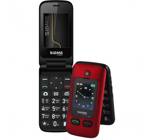 Мобiльний телефон Sigma mobile Comfort 50 Shell Duo Type-C Dual Sim Red/Black (4827798212516)