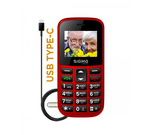 Мобільний телефон Sigma mobile Comfort 50 Easy Red (4827798585221)