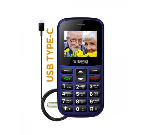 Мобільний телефон Sigma mobile Comfort 50 Easy Blue (4827798585238)