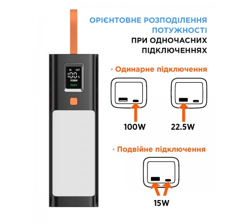 Універсальна мобільна батарея Sigma mobile X-Power SI20A9QLX 20000mAh Black (4827798877814)