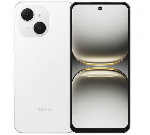 Смартфон Tecno Spark 40C (KM4k) 4/128GB Veil White (4894947093036)
