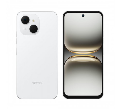 Смартфон Tecno Spark 40C (KM4k) 4/128GB Veil White (4894947093036)