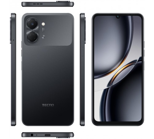 Смартфон Tecno Spark Go 3 (KN3) 4/64GB Ink Black (4894947105265)