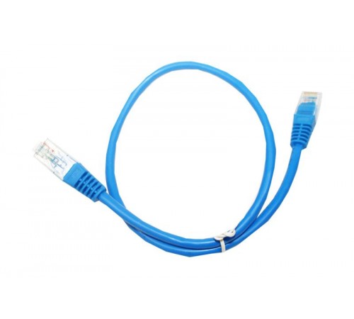 Патч-корд литий, UTP, RJ45, Cat.5e, 0,5m, синій Патч-корд литий, UTP, RJ45, Cat.5e, 0,5m, синій
