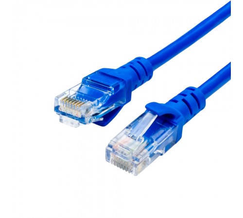 Патч-корд литий, UTP, RJ45, Cat.5e, 0,5m, синій Патч-корд литий, UTP, RJ45, Cat.5e, 0,5m, синій