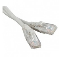 Патч-корд литий, UTP, RJ45, Cat.5e, 1м, сірий