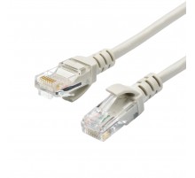 Патч-корд литий, UTP, RJ45, Cat.5e, 2m, сірий