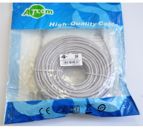 Патч-корд литий, UTP, RJ45, Cat.5e, 30m, сірий (4964) Патч-корд литий, UTP, RJ45, Cat.5e, 30m, сірий (4964)