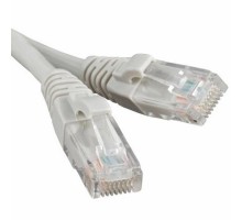 Патч-корд литий, UTP, RJ45, Cat.5e, 15m, сірий