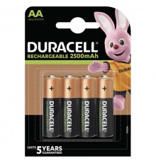 Акумулятор Duracell Rechargeable DX1500 Ni-MH AA/HR06 2500 mAh BL 4шт