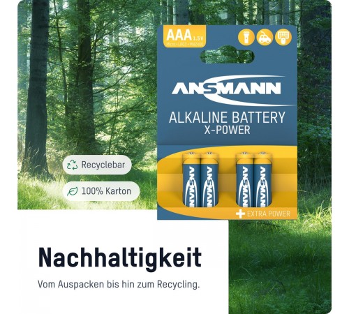 Батарейка Ansmann X-Power AAA/LR03 BL 4шт Батарейка Ansmann X-Power AAA/LR03 BL 4шт