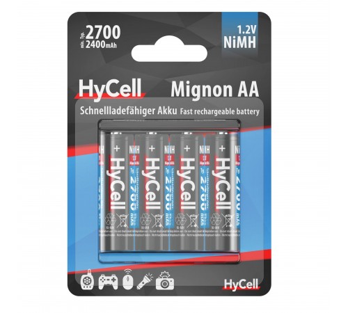 Акумулятори Ansmann AA/HR06 HyCell NI-MH 2700 mAh BL 4 шт Акумулятори Ansmann AA/HR06 HyCell NI-MH 2700 mAh BL 4 шт