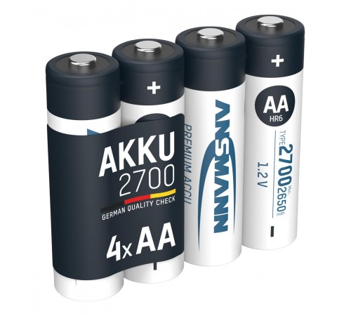 Акумулятори Ansmann AA/HR06 NI-MH 2700 mAh BL 4 шт Акумулятори Ansmann AA/HR06 NI-MH 2700 mAh BL 4 шт