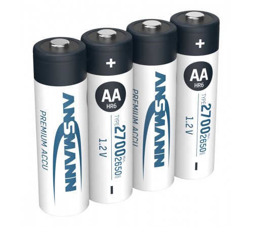 Акумулятори Ansmann AA/HR06 NI-MH 2700 mAh BL 4 шт Акумулятори Ansmann AA/HR06 NI-MH 2700 mAh BL 4 шт